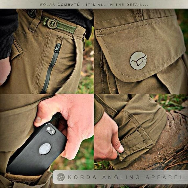 Korda Kore Polar Kombats Cargohose dunkeloliv *ALLE GRÖSSEN* NEU Karpfenangeln 2