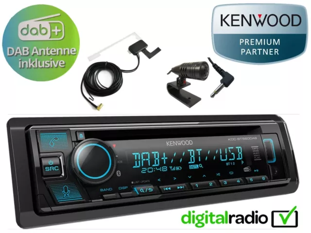 Kenwood KDC-BT 560 DAB Bluetooth CD MP3 Alexa DAB+ Radio inklusive DAB+ Antenne