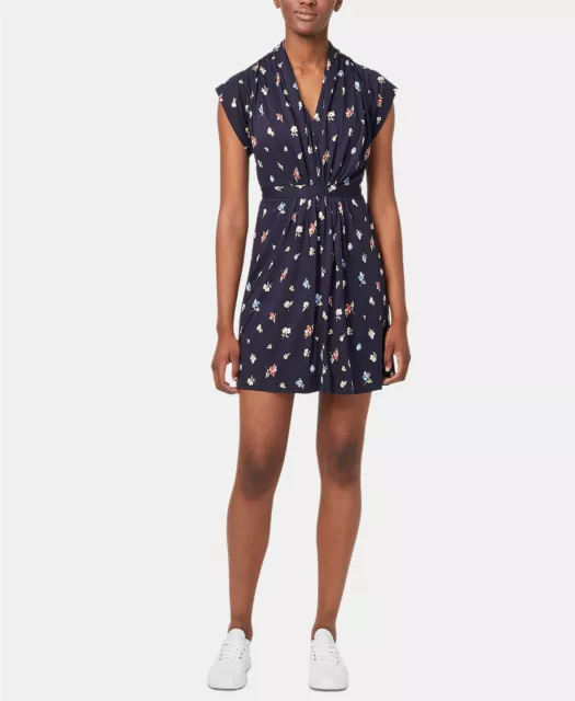 French Connection Roseau Shirred Floral Mini Dress MSRP $118 Size 0 # 8B 1306 N