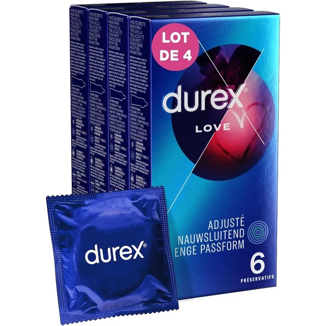 Lot De 6 Boîtes Durex - Mixte Pleasure Me, Perlés, Nervurés - 120 Préservatifs