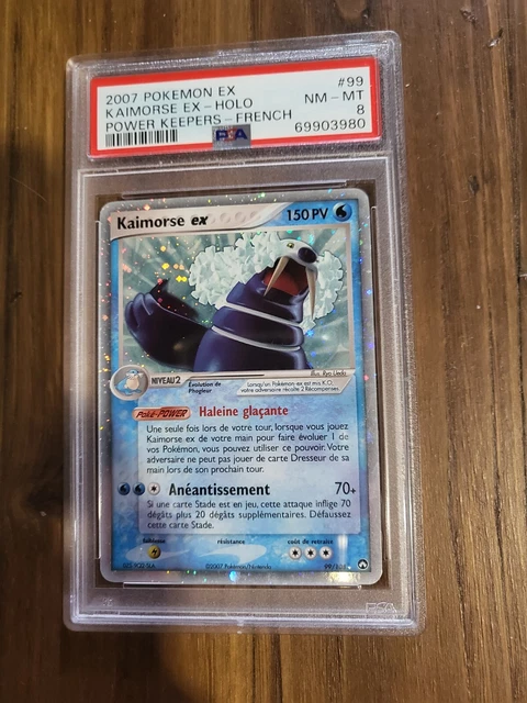 Carte Pokémon Kaimorse EX 99/108 Ex Gardiens du Pouvoir FR - PSA 8 FRENCH