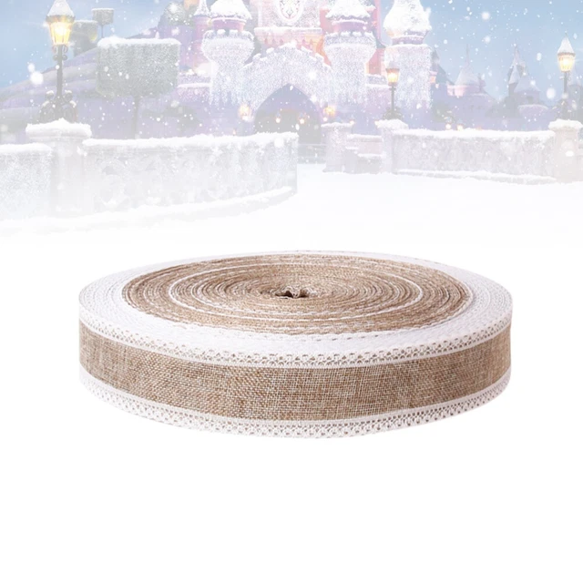 1pc christmas wrapping ribbon 2M Weihnachten Sackleinen Band Rustikalen Urlaub