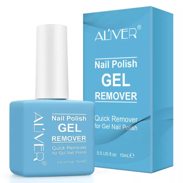 Quita Esmalte de Uñas Removedor Gel Goma Laca Eliminador Nail En 3 Min