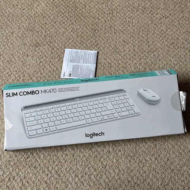 LOGITECH MK470 SLIM wireless keyboard mouse combo USB MISSING £25.00