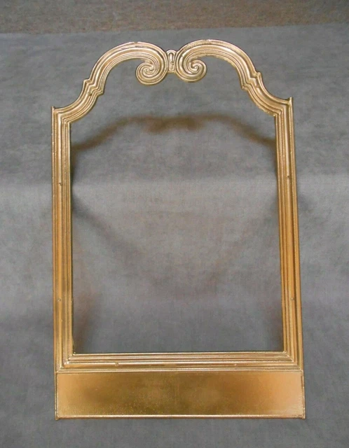 French Vintage BRONZE BRASS  PLAQUE PEDIMENT PANEL Fronton