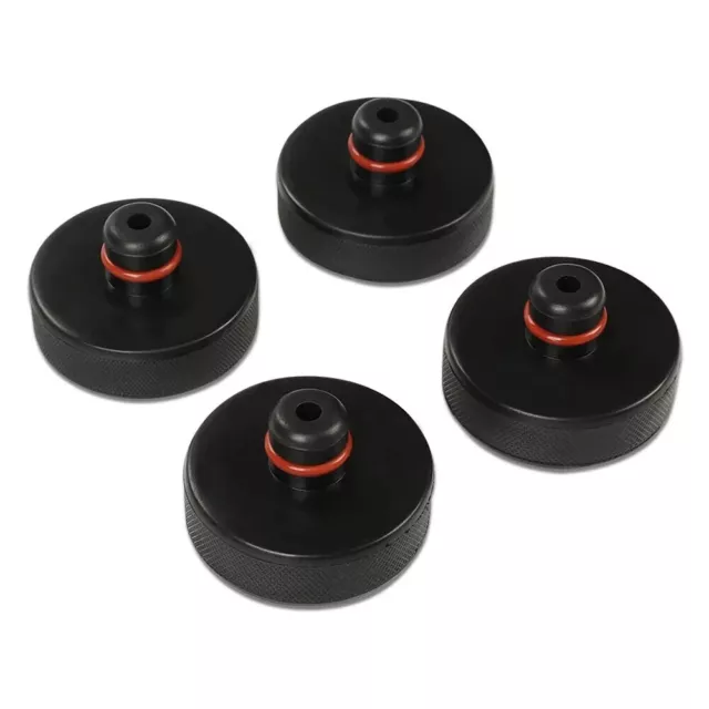 New 4Pcs Rubber Jack Lift Pad Adapter Tool Black Fit For Tesla Model 3/Y/S/X