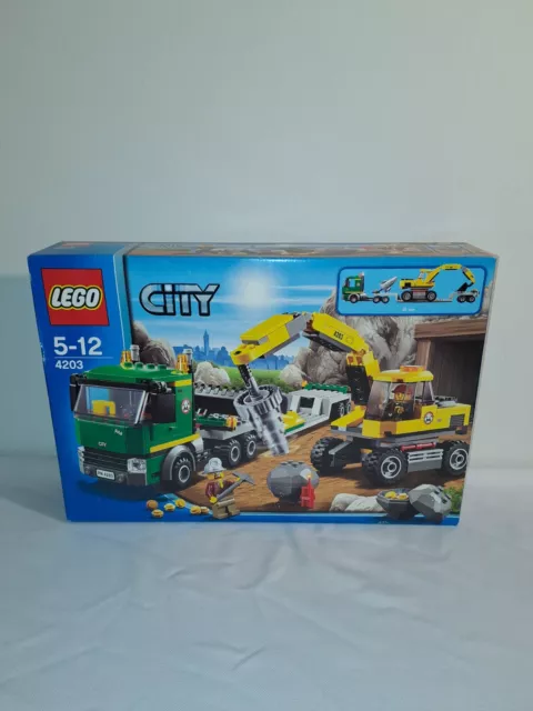 LEGO 4203 City Grubenbagger avec transporteur Neuf et Scellé