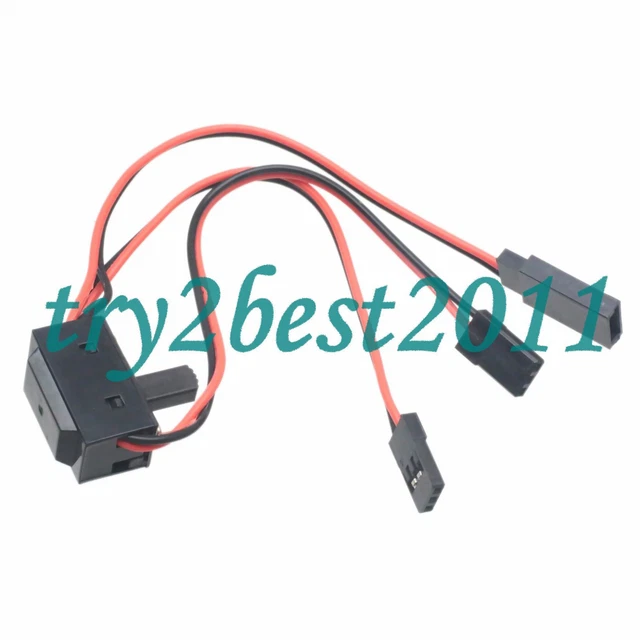 RC PLANE AIRCRAFT Car Heli Quad Receiver on/off Switch 3 Plug EUR 2