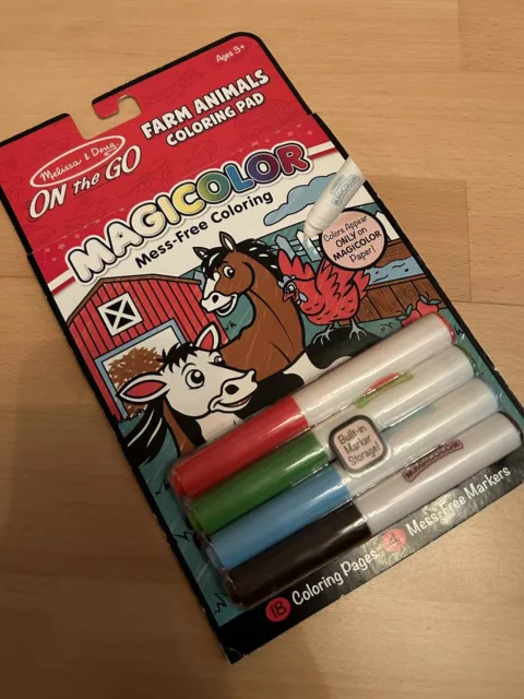 Melissa & Doug Magicolor Coloring Pad – Bauernhof Tiere On The Go Malbuch Block