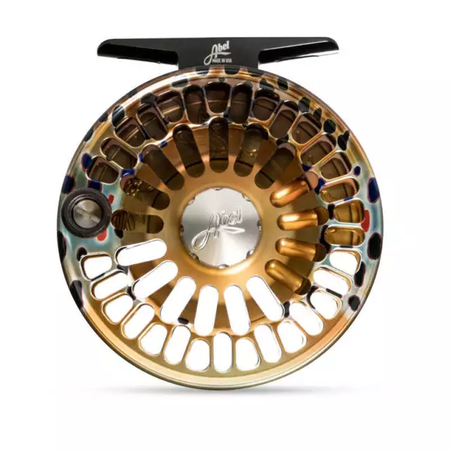 ABEL TR 2/3 FLY REEL BLACK - NEW WITH ROSE HANDLE - FREE $100 FLY LINE!