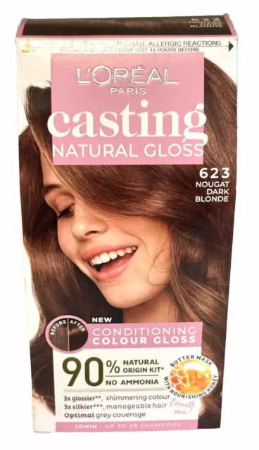 L'Oreal Casting Creme Gloss 623 Nougat Dark Blonde No Ammonia