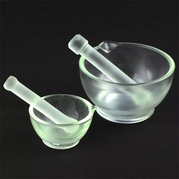 60mm - 150mm Glass Mortar & Pestle Mortar-pestle Chemistry Labware Glassware au 3