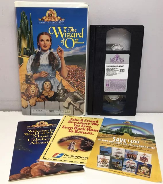 THE WIZARD OF Oz VHS Video Tape 1995 Classic 1939 1966 VTG Color ...