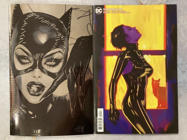 Catwoman #50 Set Of 2 1:50 Foil Sozomaika 1:25 Lotay Variant Dc Comic Book Bf