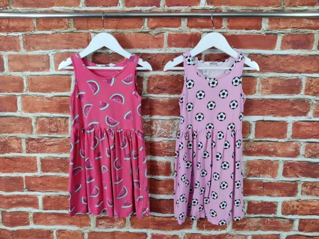 Set Abito Senza Maniche Estate Bambina Età 5-6 Anni 100% H&M 116Cm