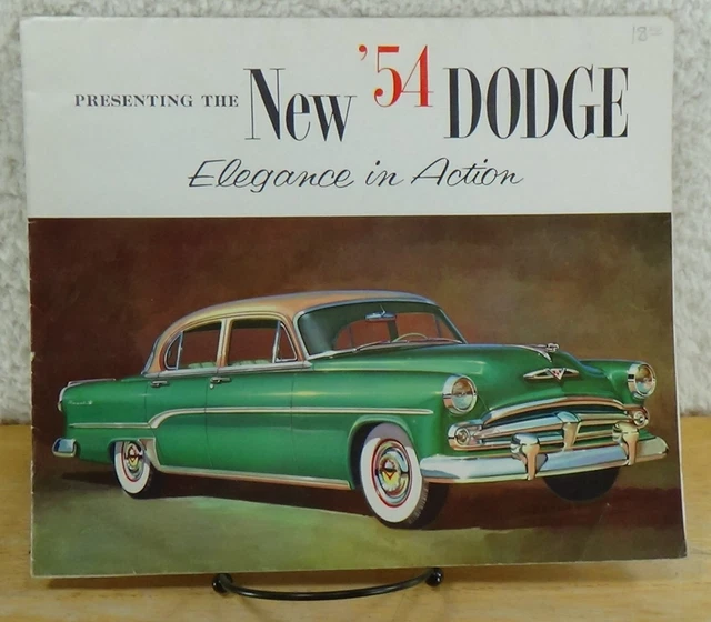 1954 Dodge Dealer Color Sales Brochure Folder Royal V-8 Coronet Original