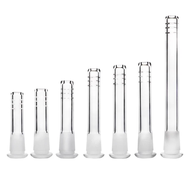 2PC 2/2.5/3/3.5/4/4.5/5/5.5/6 inch 14mm DownStem Glass Pipe Bong Hookah Water