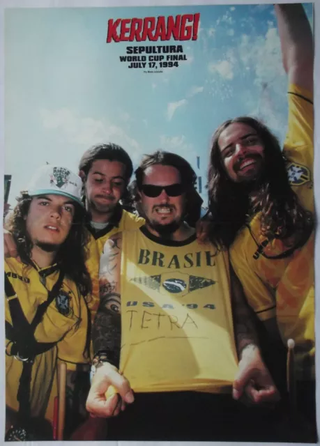 8-Page SEPULTURA TRIBUTE PullOut from Kerrang! Magazine with Double-Sided Poster 2