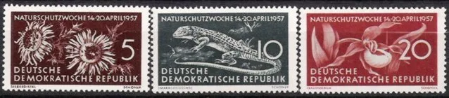 DDR Nr.561/63 ** Naturschutzwoche 1957, postfrisch