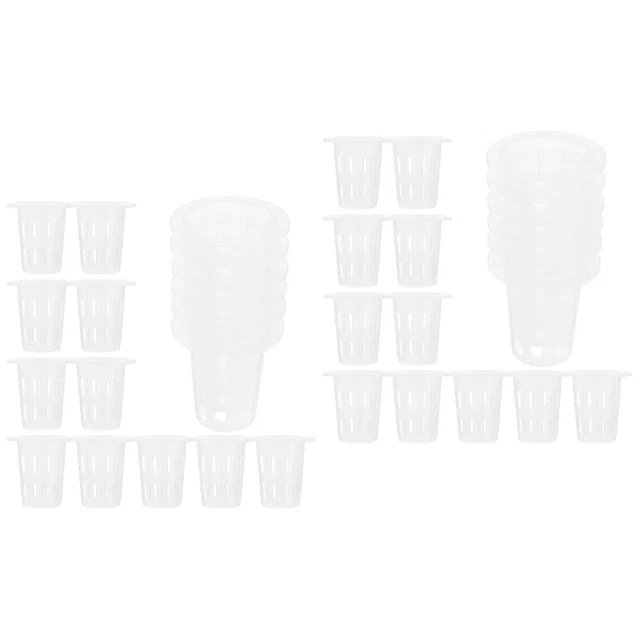120 pièces fleurs gobelets en filet de jardin pots hydroponiques pour balcon lég