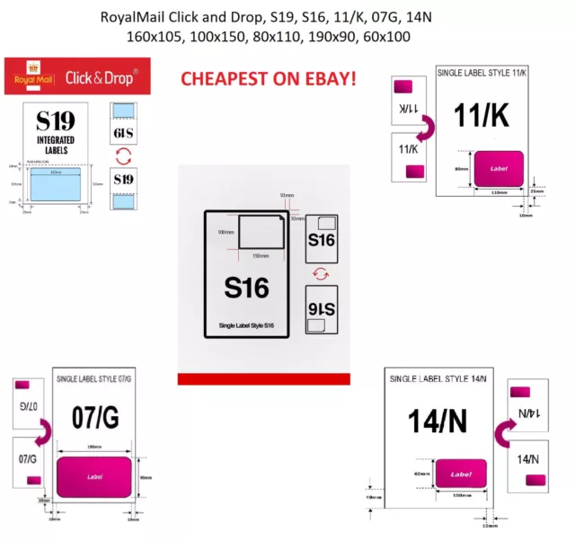 Address Label Integrated Linnworks Royal Mail Click And Drop Labels Ebay Amazon