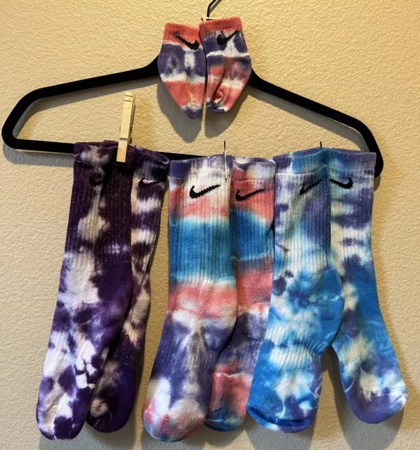 Nike Tie Dye everyday cushioned crew socks Easter Basket All Sizes Custom Color