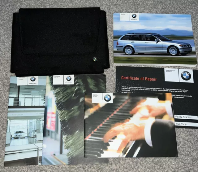 Bmw 3 Series E46 2001 - 2005 Touring Owners Manual Handbook Pack & Wallet (A66)