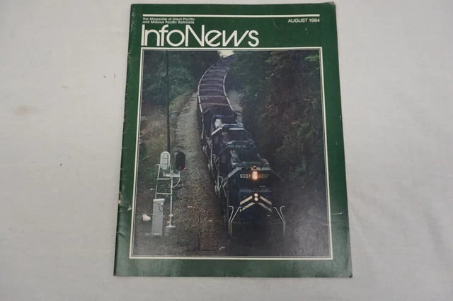 vintage 1984 InfoNews Railroad maga Union Pacific and Missouri Pacific magazine