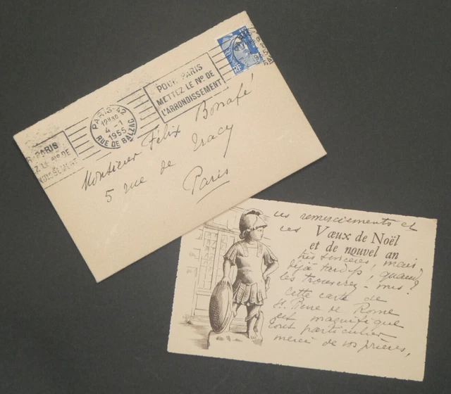 LETTRE AUTOGRAPHE SIGNÉE de Suzanne Bardèche Brasillach à Georges