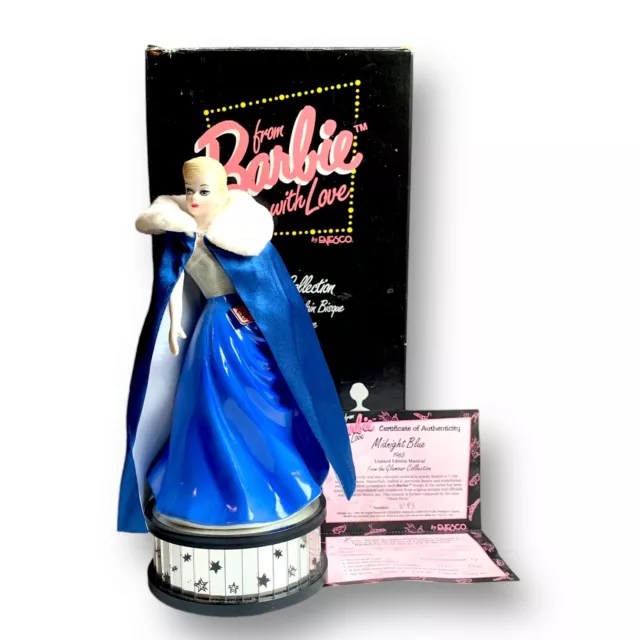 Vintage Enesco From Barbie With Love "Midnight Blue, 1965" Musical Figurine