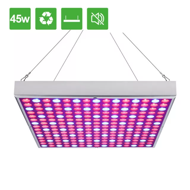 LED Pflanzenlampe Pflanzenlicht Vollspektrum Grow Panel Blau Rot Gewächshaus