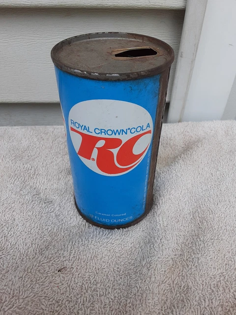 Rc Cola Juice Tab Straight Steel Soda Can Cans Empty Gar