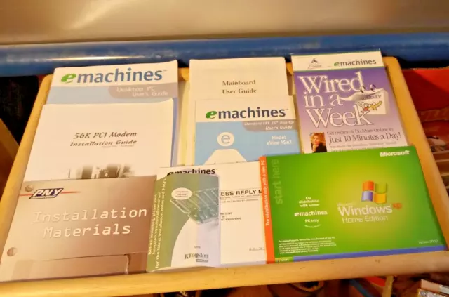LOT 5+ V G emachines PAPERBACK BOOKS GUIDES INFORMATION HOW TOO BOOKLETS