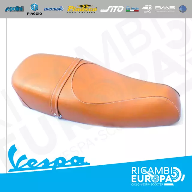 Nuova Sella Sellone Italia Vespa Px 125 150 200 Marrone Elite Completa