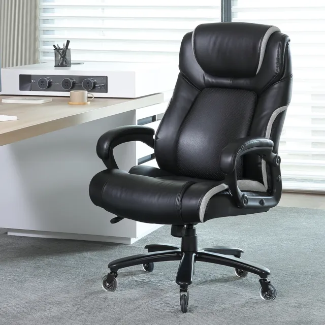 VEVOR Chaise de Bureau Ergonomique avec Support Lombaire Fauteuil