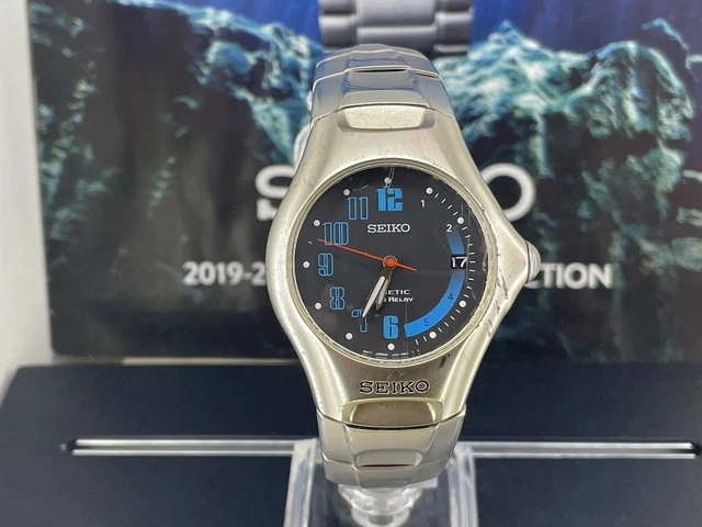 OROLOGIO SEIKO KINETIC Da Uomo Data Calendario Quadrante al Quarzo 5J22 OROLOGIO SEIKO KINETIC Da Uomo Data Calendario Quadrante al Quarzo 5J22