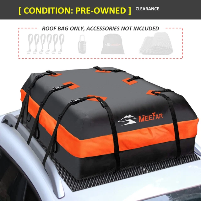 CAR ROOF BAG Rooftop Cargo Carrier, 21 Cubic Feet Waterproof Roof