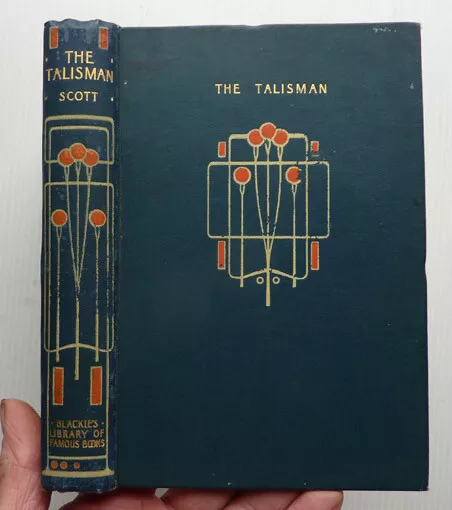 Talwin Morris Type Cloth Covers, The Talisman  By Walter Scott