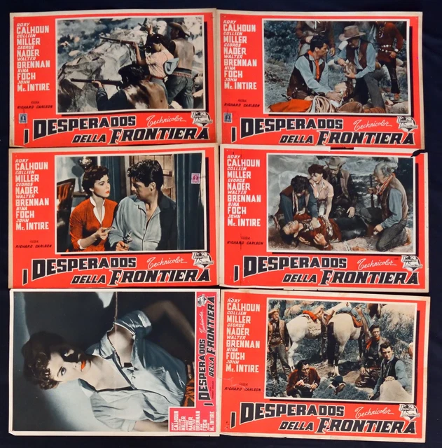 Fotobusta I Desperados Della Frontière Calhoun Colleen Miller Western F57