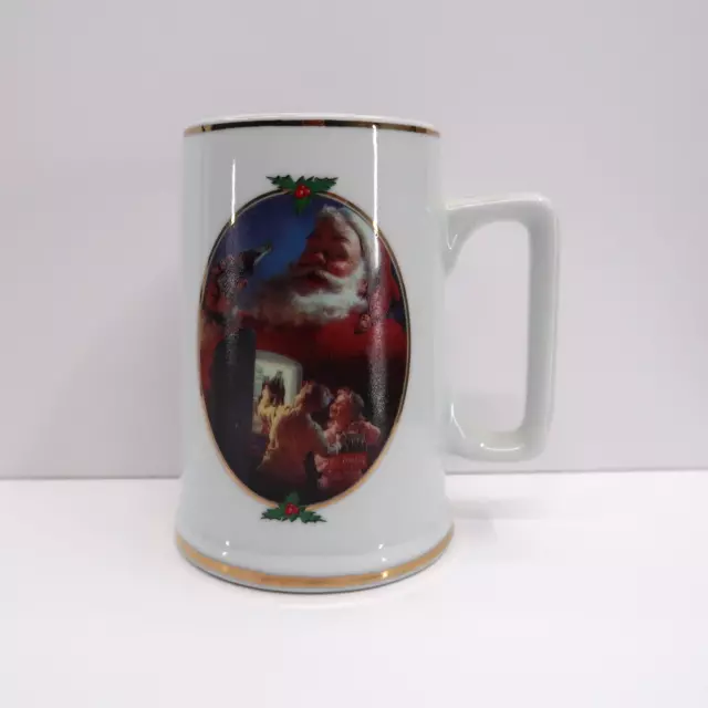 Vintage Collector Edition Coca Cola Holiday Mug For Santa 1996 12 oz 4.5 Inch