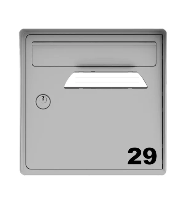 2 stickers Boite aux lettres personnalisés avec numéro