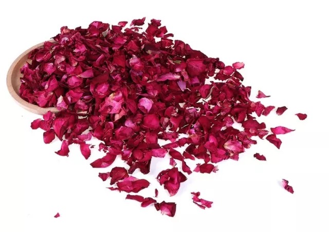 Pink Red Rose Buds, Petals Dried Rose Flowers, Craft Tea, Potpourri Soap  Candle 
