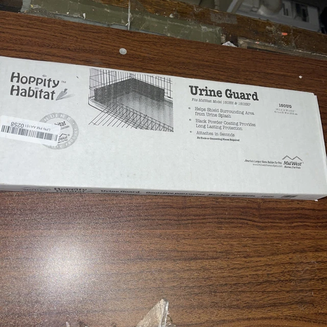 HOPPITY HABITAT URINE Guard SEALED New In The Box. 16” Long 12 In Wide