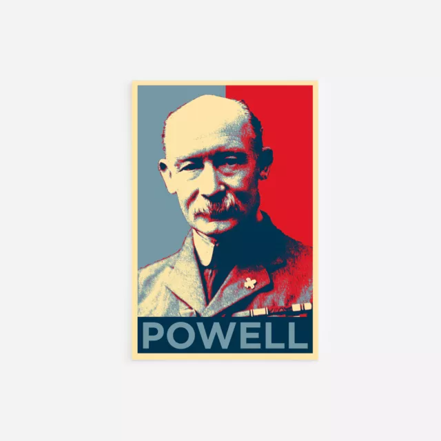 Lord Robert Baden Powell Art Print 'Hope' - Photo Poster Gift - Boy Scouts