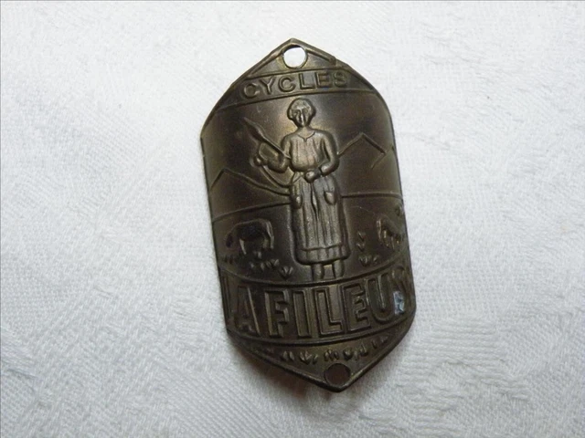 Plaque De Vélo Vintage Ancienne – Marque Cycles Moto Terrot, Origine France, Vendue En L'état