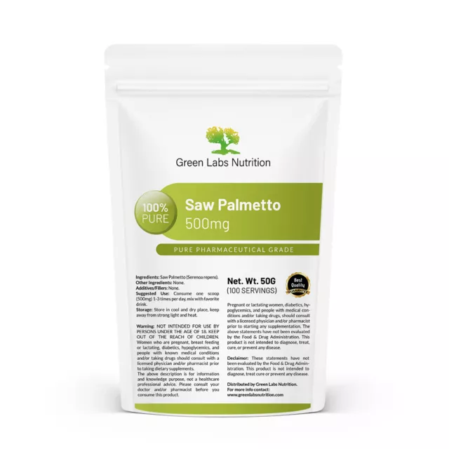 Saw Palmetto Powder Serenoa Repens Envío mundial gratuito palma enana americana