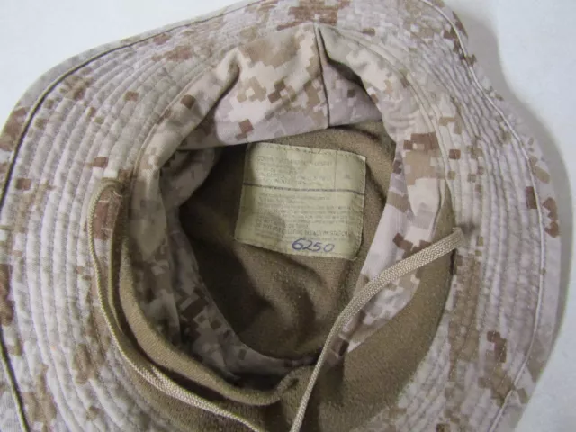 Genuine Military Issue Us Marine Corps Hat Headgear Booney Desert Marpat Small 3