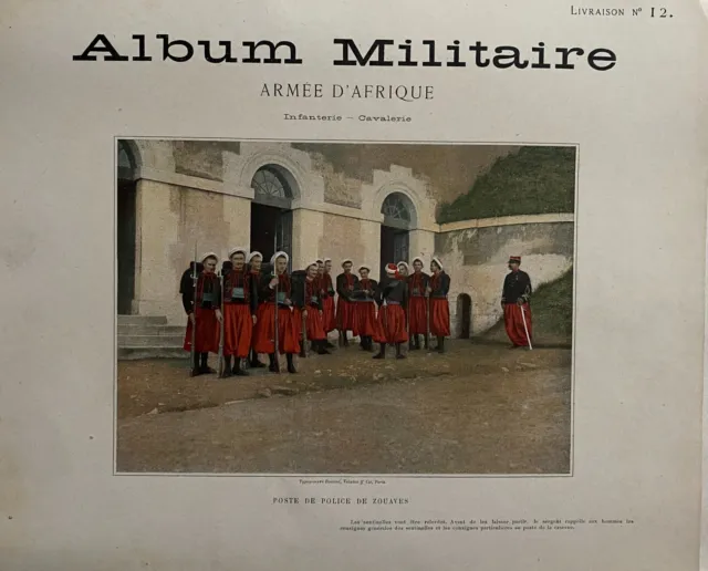 Álbum Militar Ejército de África Correos Policía Zouaves