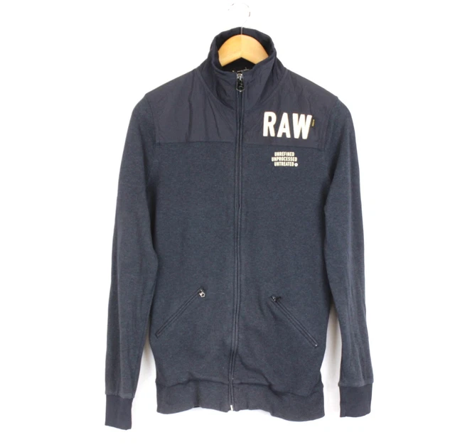 G-Star Ace Cardigan T L/S Uomo Maglione Taglia M Grigio Completo Zip collo Alto