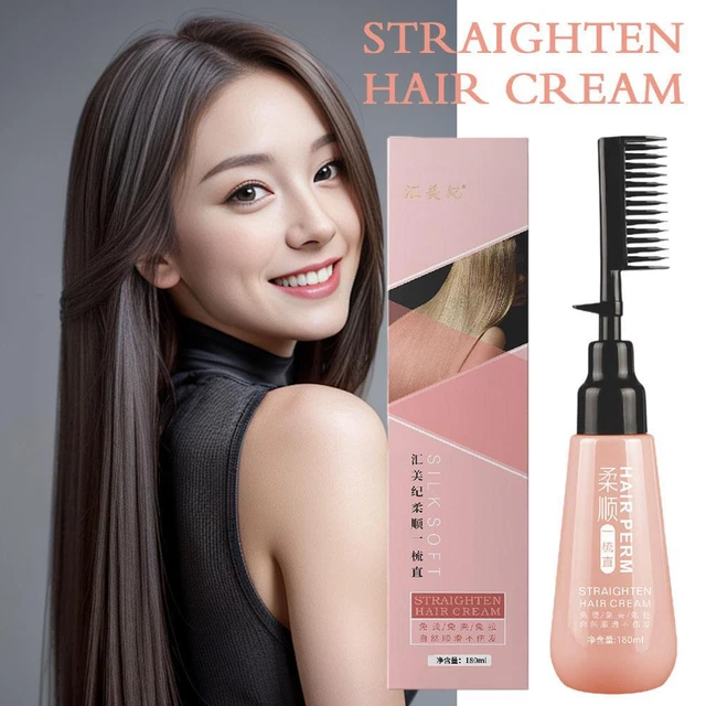 180ML HAIR STRAIGHTENING Cream Easy to Use, Mild and Antidamage Shiny